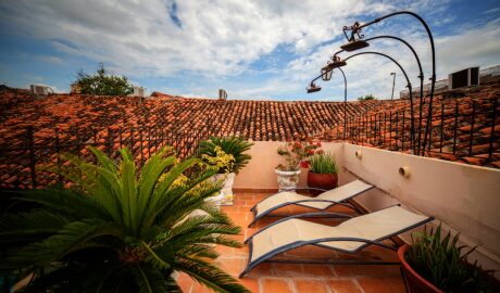 Vista de la piscina